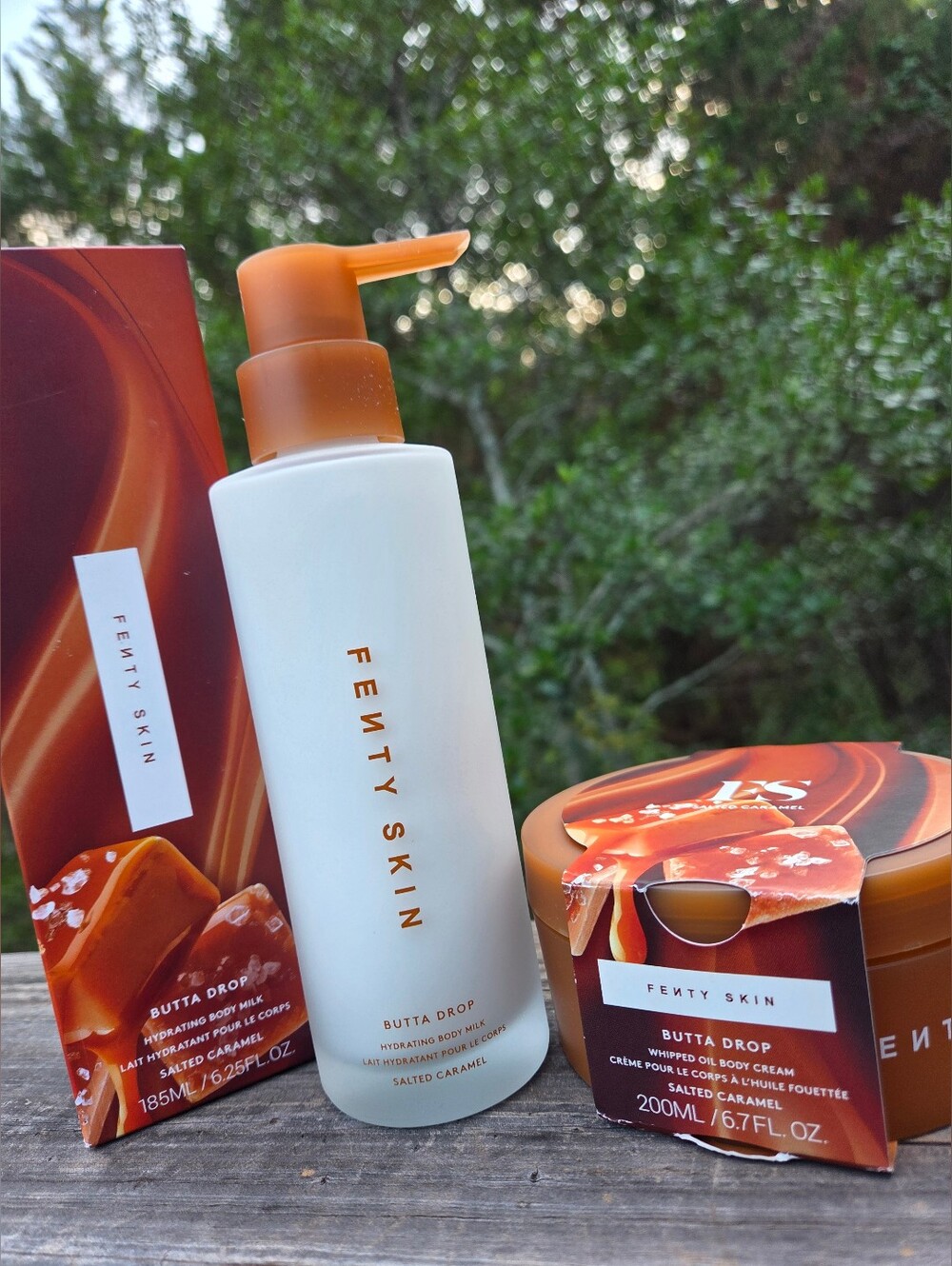 Fenty Skin Butta Drop Caramel Body Milk And Cream Set